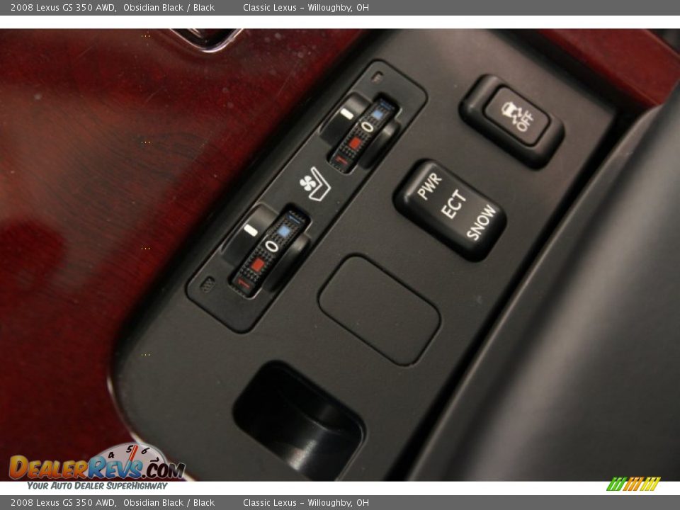 2008 Lexus GS 350 AWD Obsidian Black / Black Photo #23