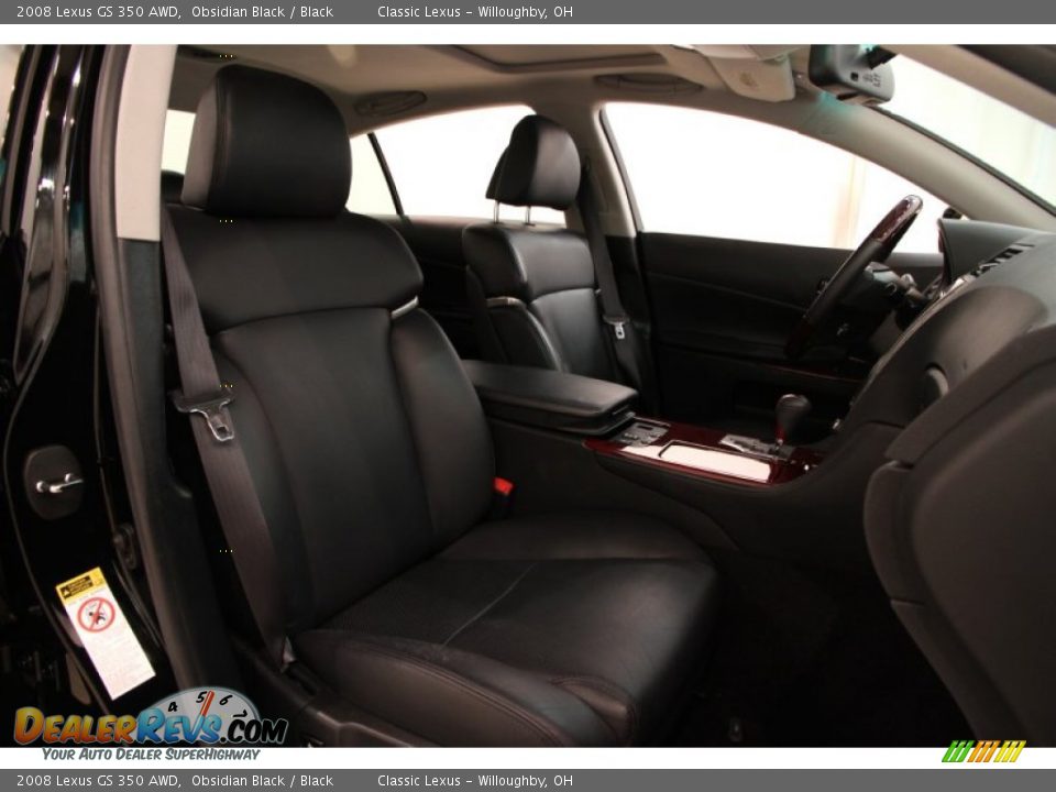 2008 Lexus GS 350 AWD Obsidian Black / Black Photo #24