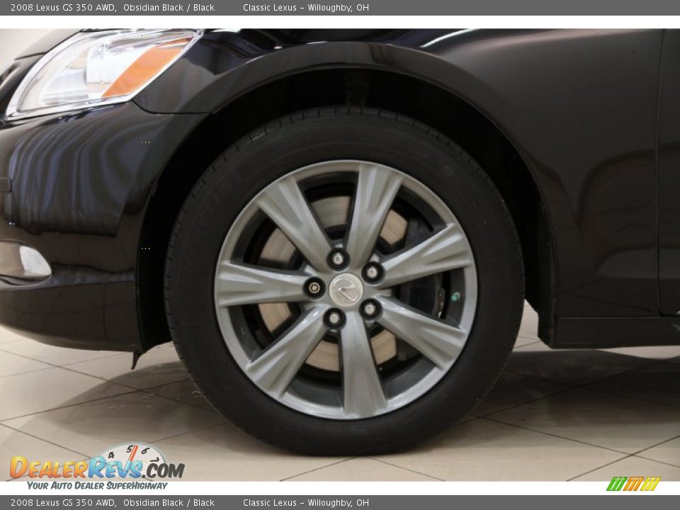 2008 Lexus GS 350 AWD Obsidian Black / Black Photo #29