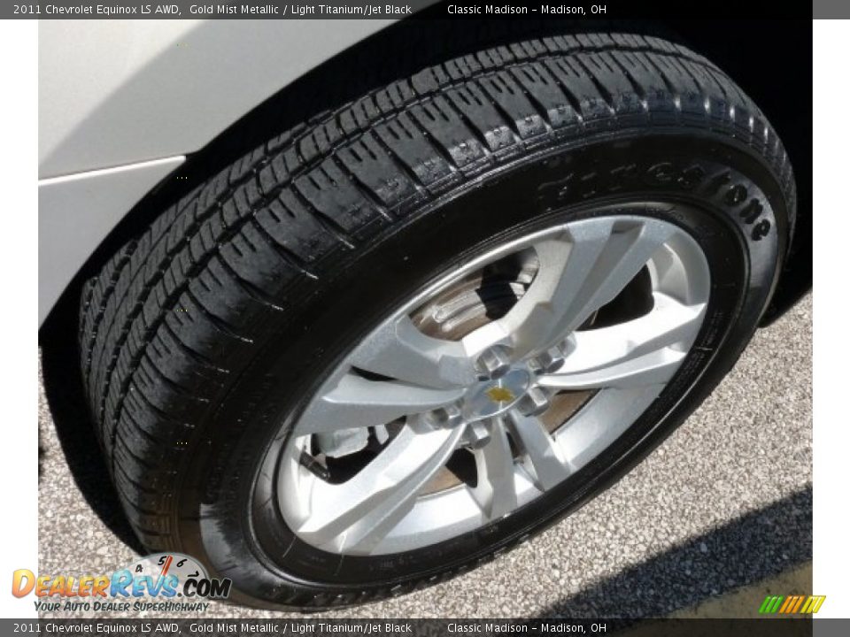 2011 Chevrolet Equinox LS AWD Gold Mist Metallic / Light Titanium/Jet Black Photo #17