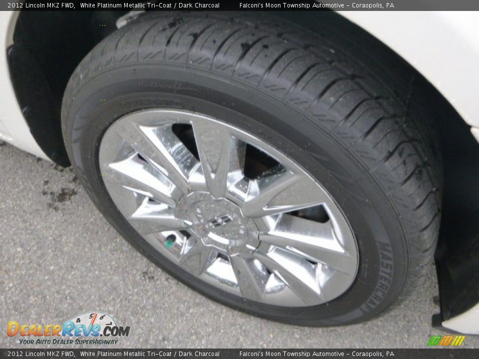 2012 Lincoln MKZ FWD White Platinum Metallic Tri-Coat / Dark Charcoal Photo #9