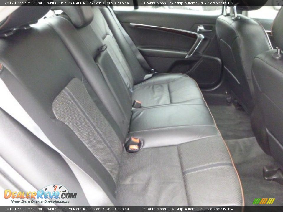 2012 Lincoln MKZ FWD White Platinum Metallic Tri-Coat / Dark Charcoal Photo #14