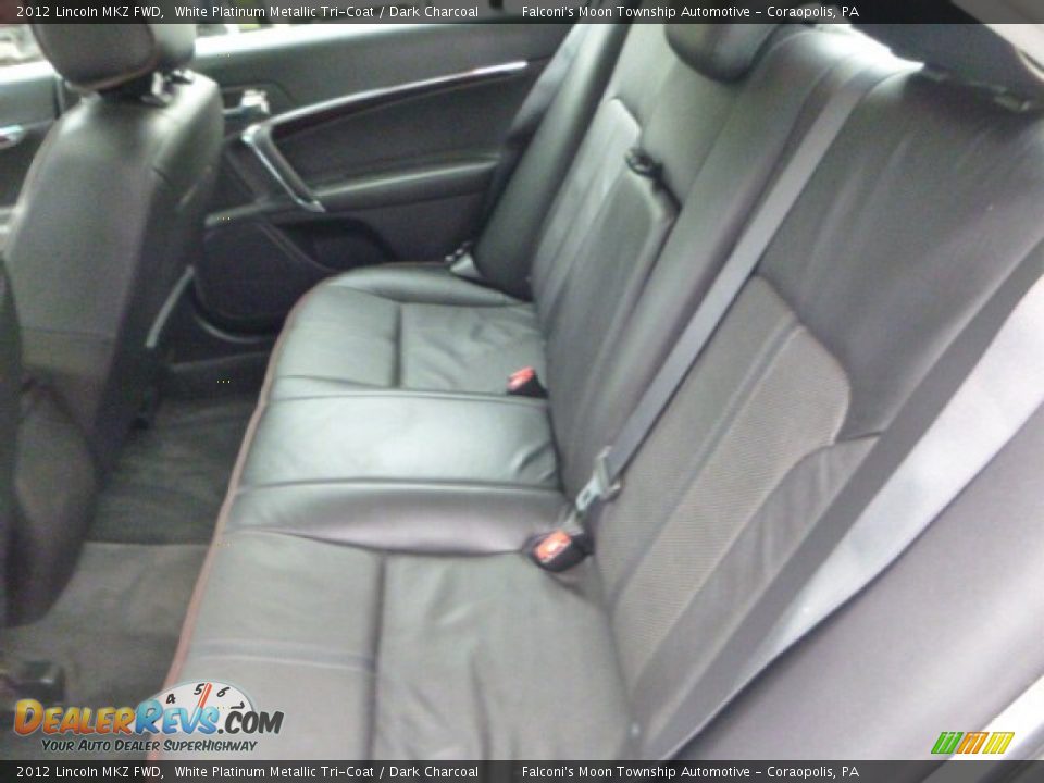 2012 Lincoln MKZ FWD White Platinum Metallic Tri-Coat / Dark Charcoal Photo #16