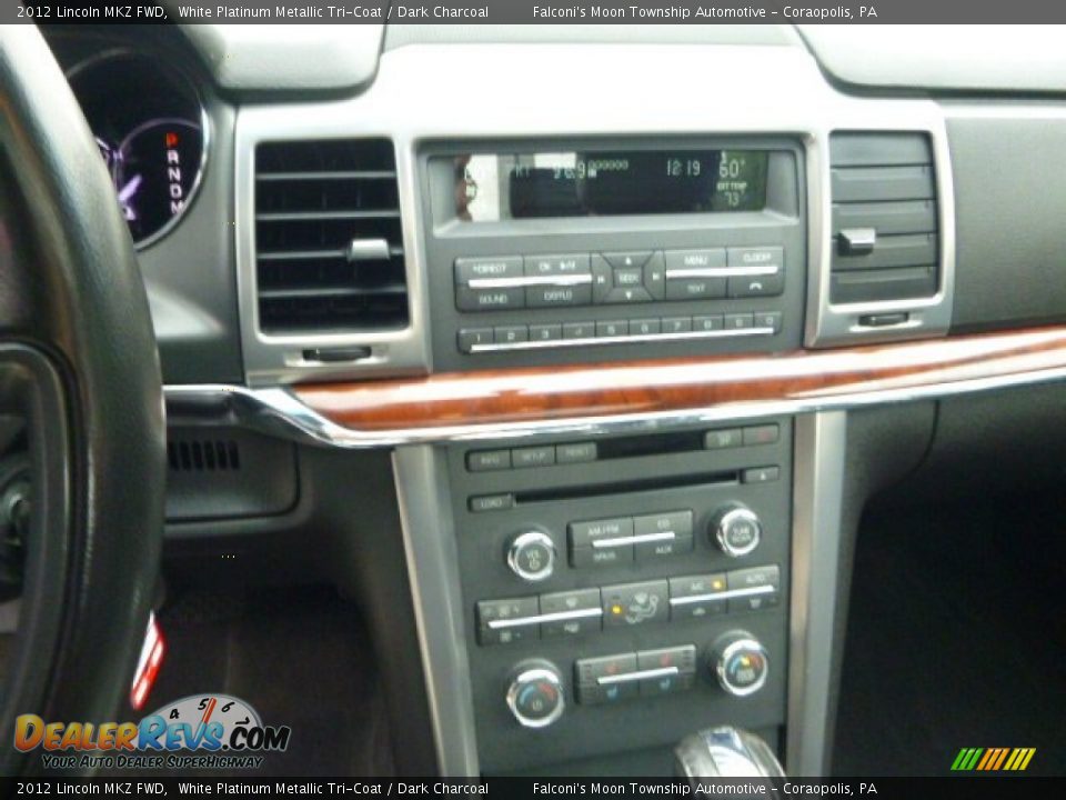2012 Lincoln MKZ FWD White Platinum Metallic Tri-Coat / Dark Charcoal Photo #23