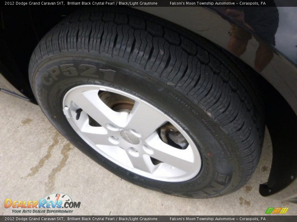 2012 Dodge Grand Caravan SXT Brilliant Black Crystal Pearl / Black/Light Graystone Photo #9