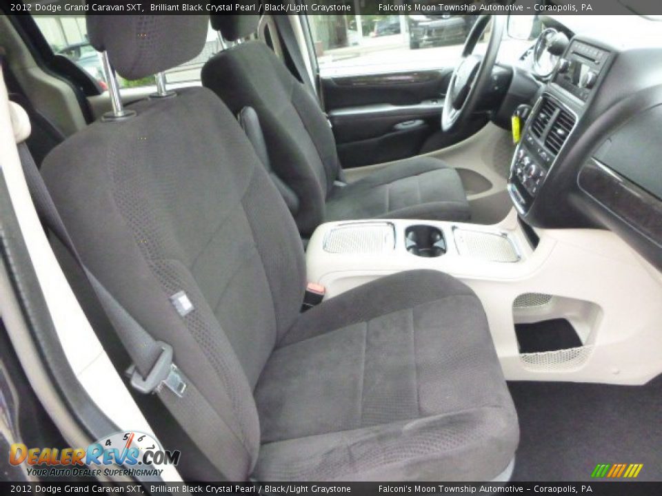 2012 Dodge Grand Caravan SXT Brilliant Black Crystal Pearl / Black/Light Graystone Photo #10
