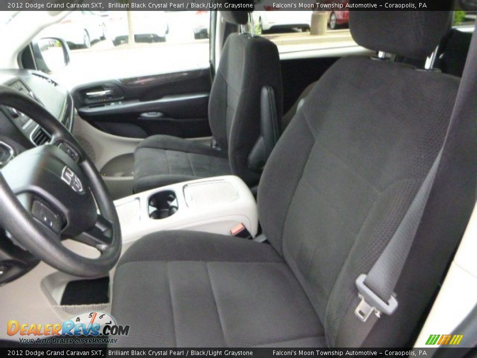2012 Dodge Grand Caravan SXT Brilliant Black Crystal Pearl / Black/Light Graystone Photo #15
