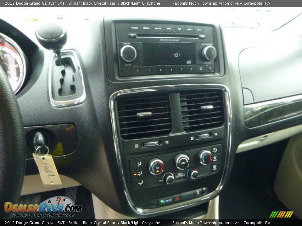 2012 Dodge Grand Caravan SXT Brilliant Black Crystal Pearl / Black/Light Graystone Photo #23