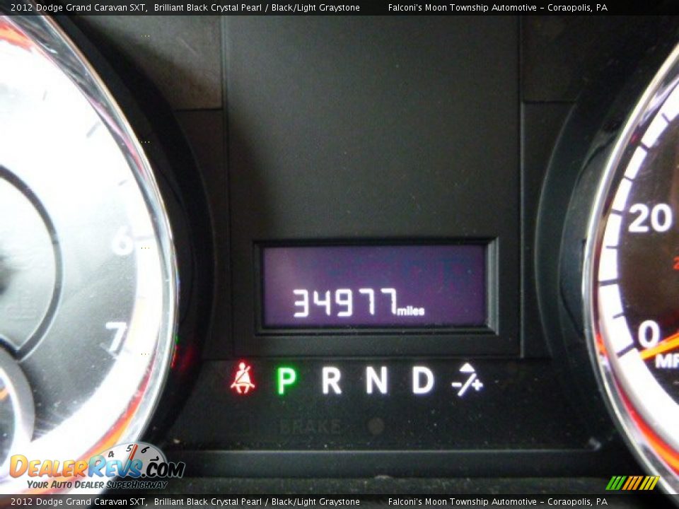 2012 Dodge Grand Caravan SXT Brilliant Black Crystal Pearl / Black/Light Graystone Photo #24