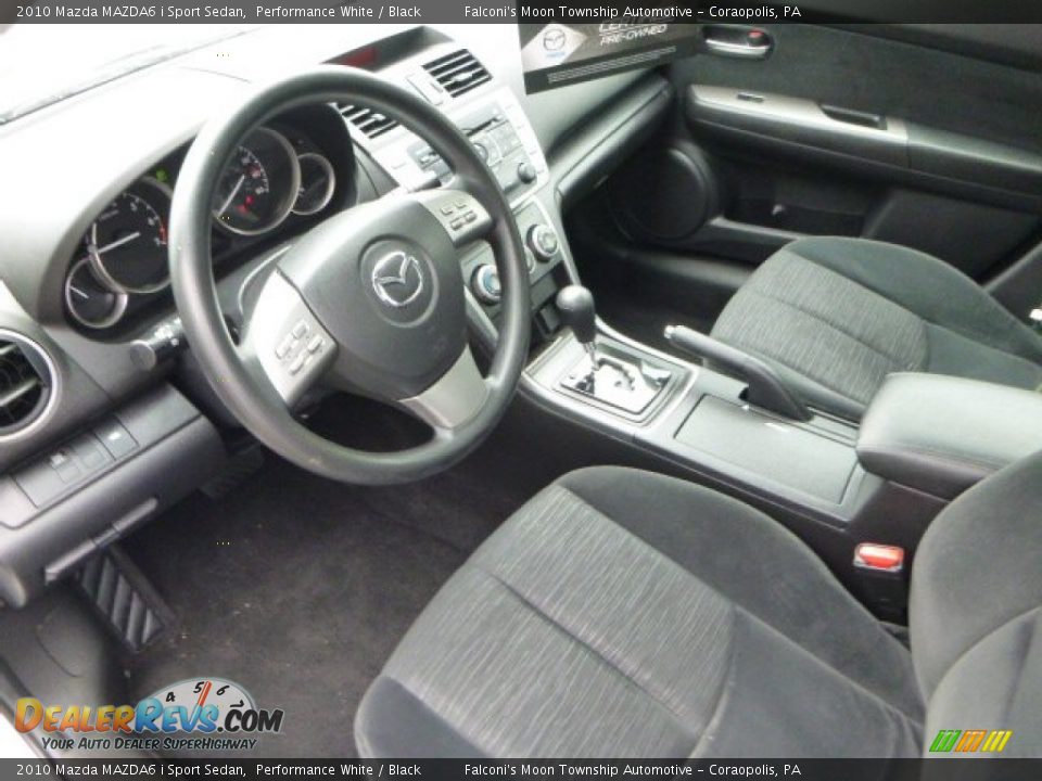 Black Interior - 2010 Mazda MAZDA6 i Sport Sedan Photo #20