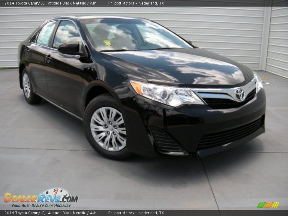 2014 Toyota Camry LE Attitude Black Metallic / Ash Photo #1