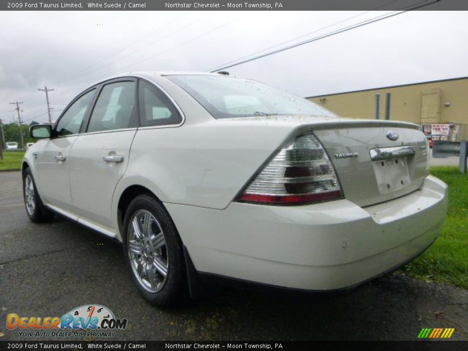 2009 Ford Taurus Limited White Suede / Camel Photo #2