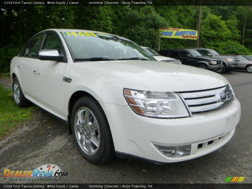 2009 Ford Taurus Limited White Suede / Camel Photo #4