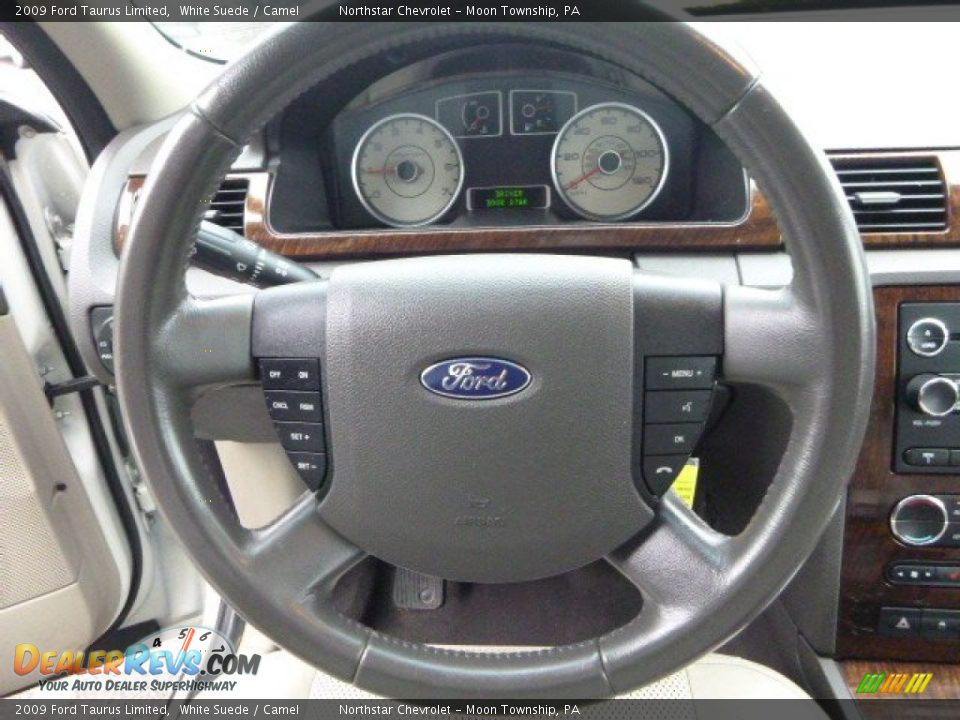 2009 Ford Taurus Limited White Suede / Camel Photo #12