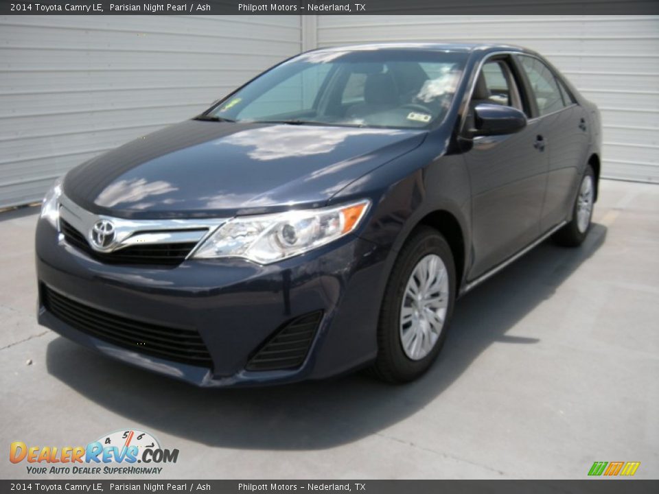 2014 Toyota Camry LE Parisian Night Pearl / Ash Photo #7