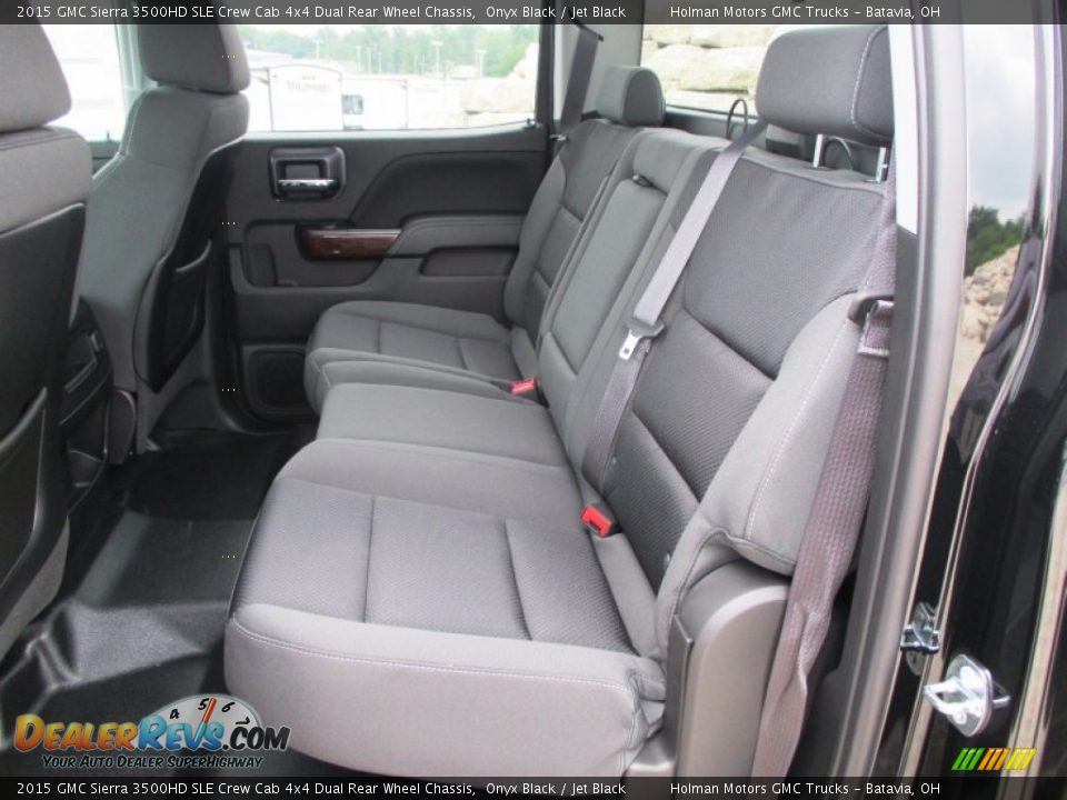2015 GMC Sierra 3500HD SLE Crew Cab 4x4 Dual Rear Wheel Chassis Onyx Black / Jet Black Photo #29