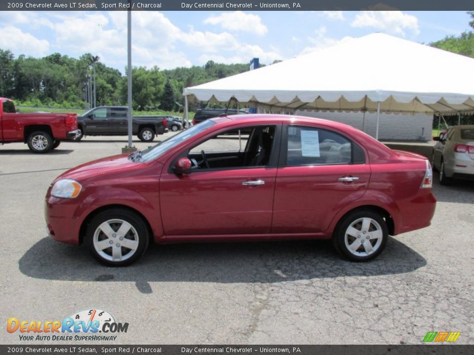 2009 Chevrolet Aveo LT Sedan Sport Red / Charcoal Photo #2