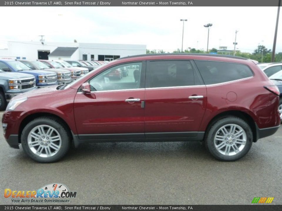Siren Red Tintcoat 2015 Chevrolet Traverse LT AWD Photo #2