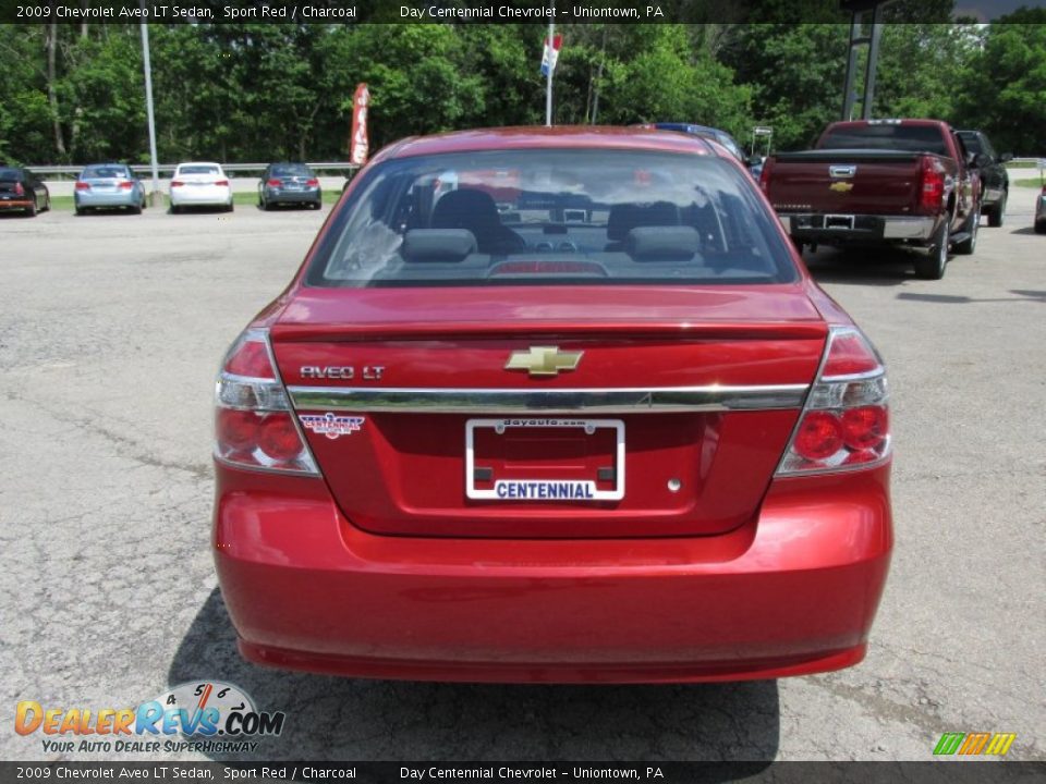 2009 Chevrolet Aveo LT Sedan Sport Red / Charcoal Photo #5