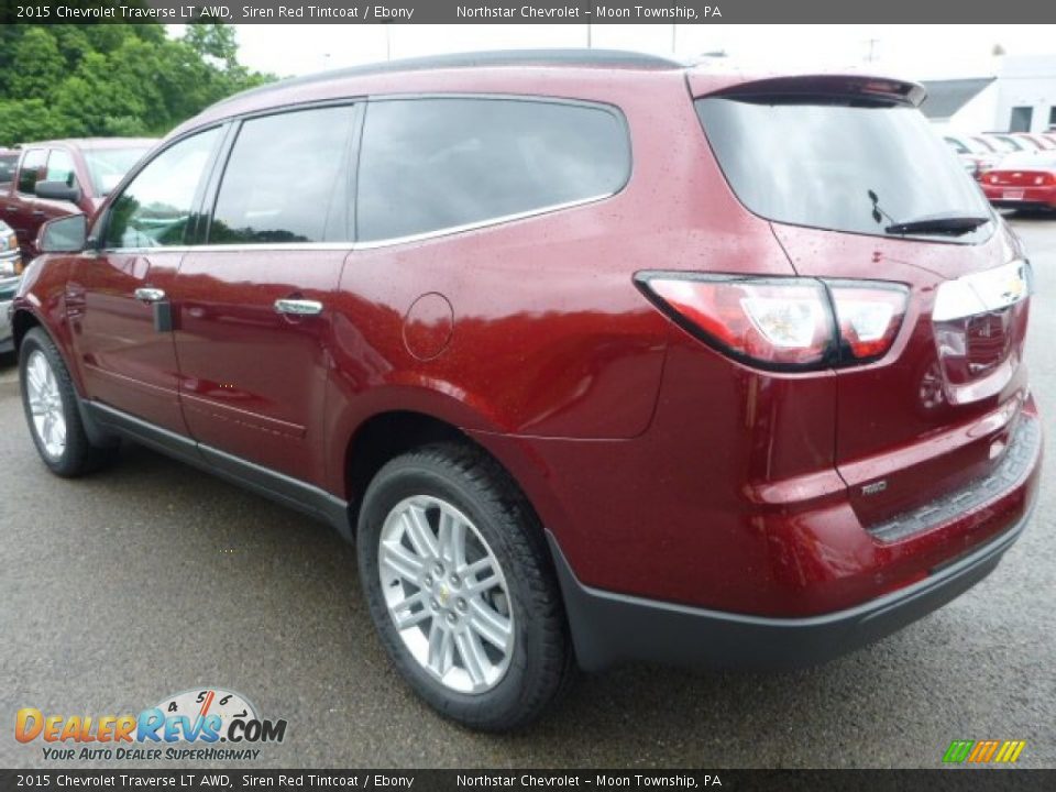 Siren Red Tintcoat 2015 Chevrolet Traverse LT AWD Photo #3
