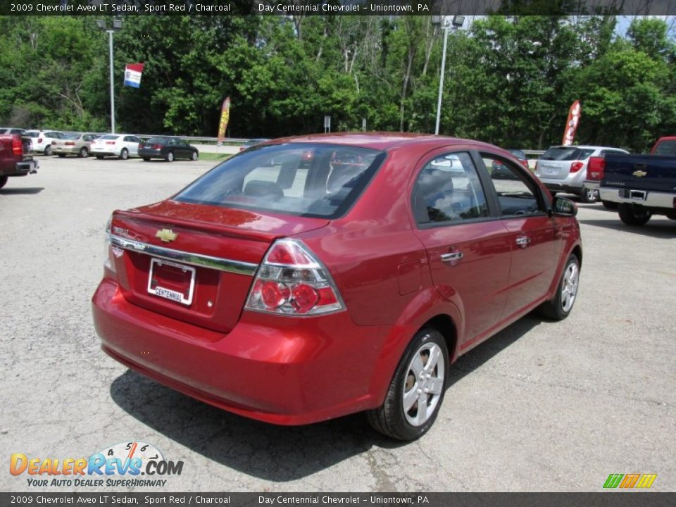 2009 Chevrolet Aveo LT Sedan Sport Red / Charcoal Photo #6
