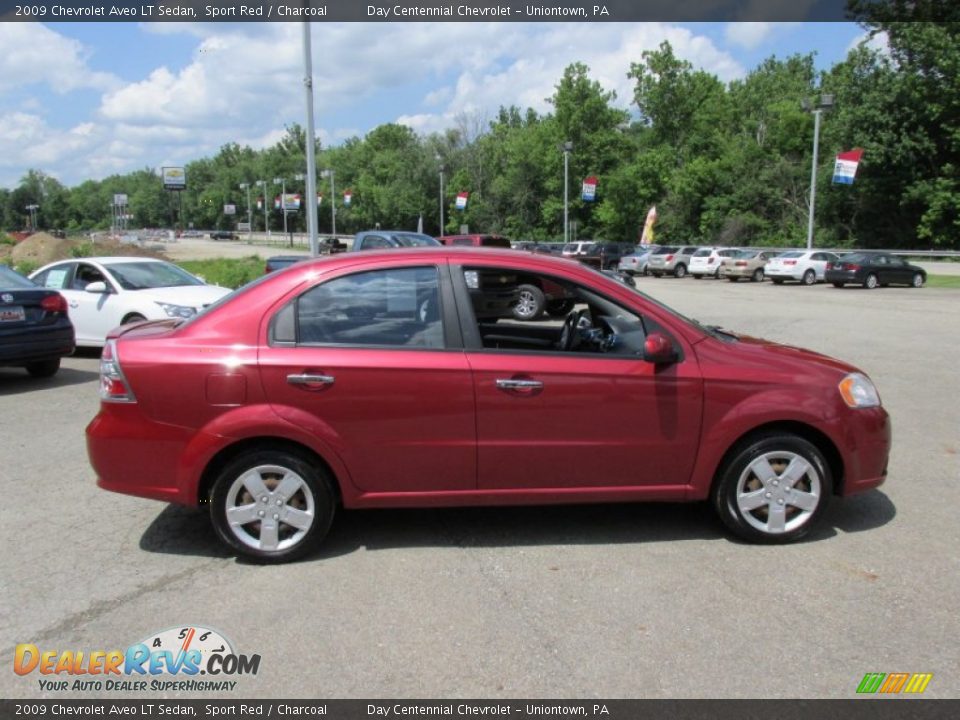 2009 Chevrolet Aveo LT Sedan Sport Red / Charcoal Photo #7