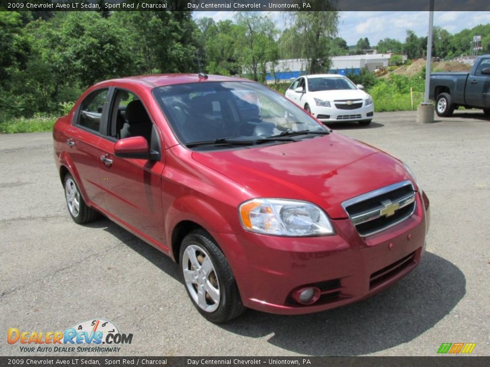 2009 Chevrolet Aveo LT Sedan Sport Red / Charcoal Photo #8