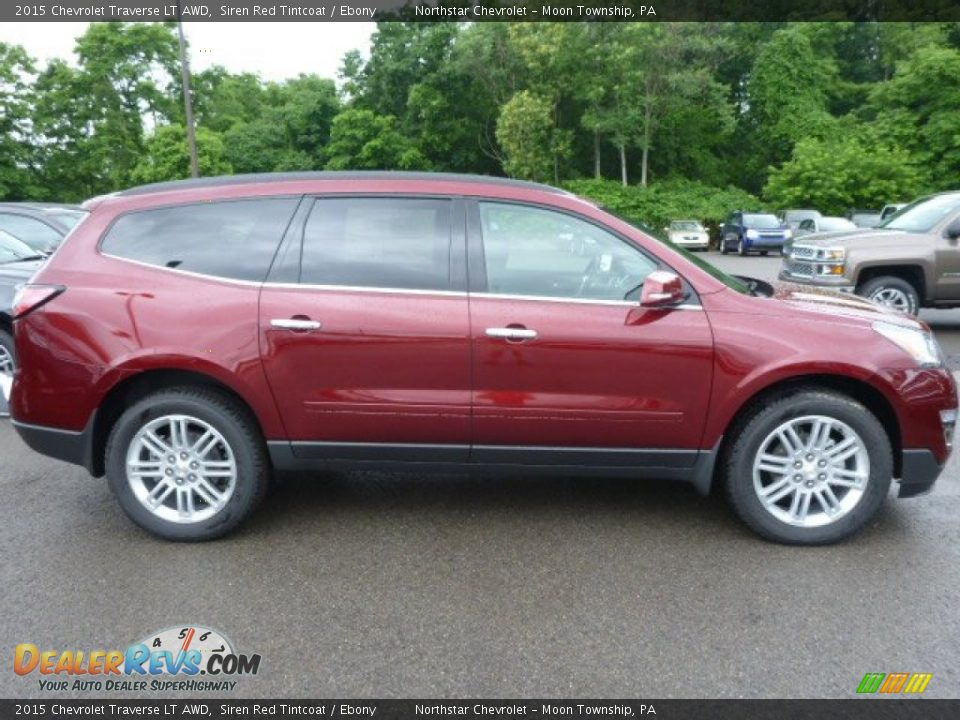 Siren Red Tintcoat 2015 Chevrolet Traverse LT AWD Photo #6