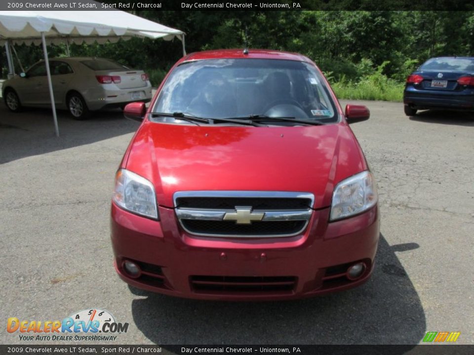 2009 Chevrolet Aveo LT Sedan Sport Red / Charcoal Photo #9