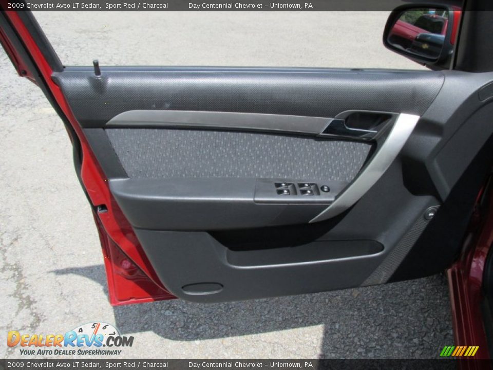 2009 Chevrolet Aveo LT Sedan Sport Red / Charcoal Photo #11
