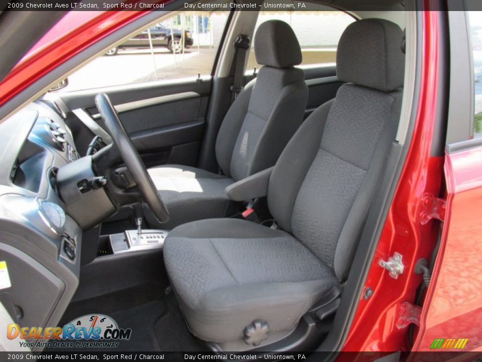 2009 Chevrolet Aveo LT Sedan Sport Red / Charcoal Photo #12