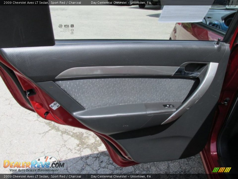 2009 Chevrolet Aveo LT Sedan Sport Red / Charcoal Photo #14