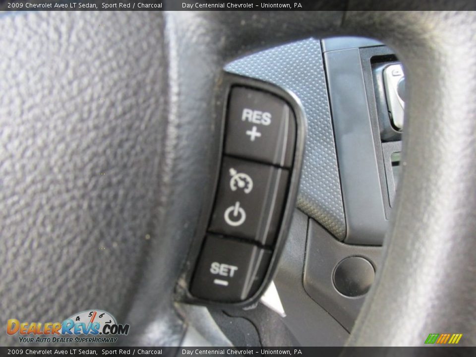 2009 Chevrolet Aveo LT Sedan Sport Red / Charcoal Photo #18