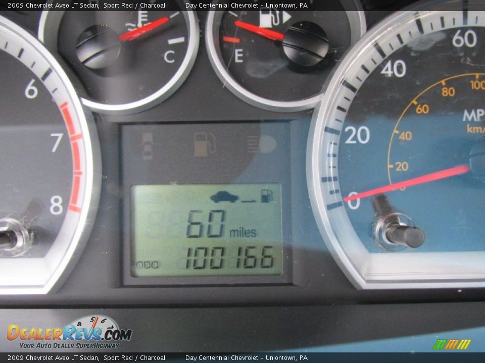 2009 Chevrolet Aveo LT Sedan Sport Red / Charcoal Photo #20