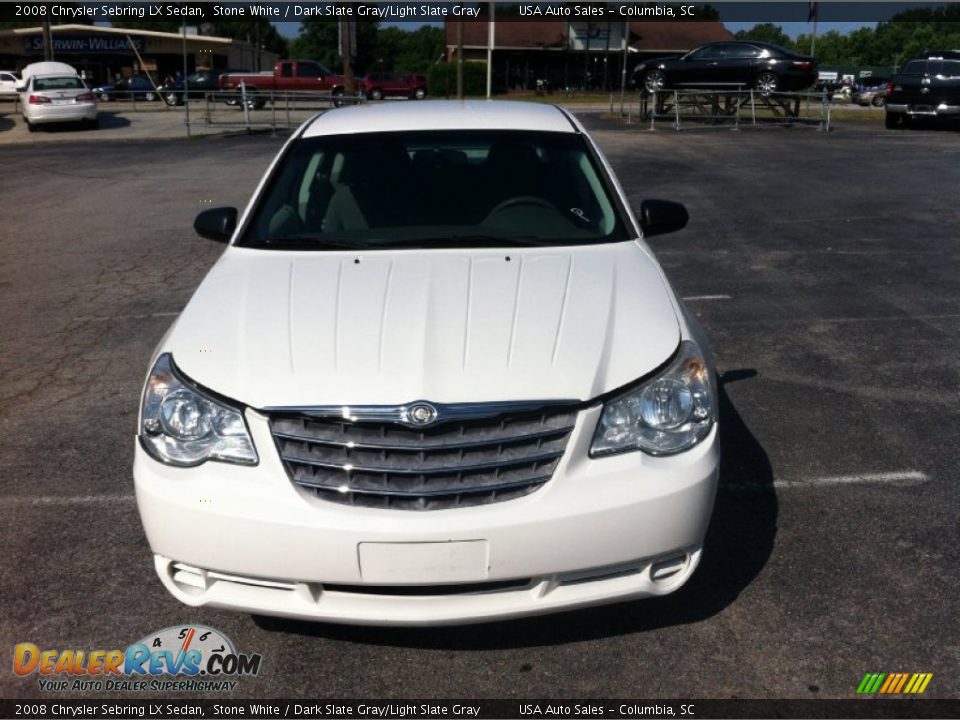 2008 Chrysler Sebring LX Sedan Stone White / Dark Slate Gray/Light Slate Gray Photo #1
