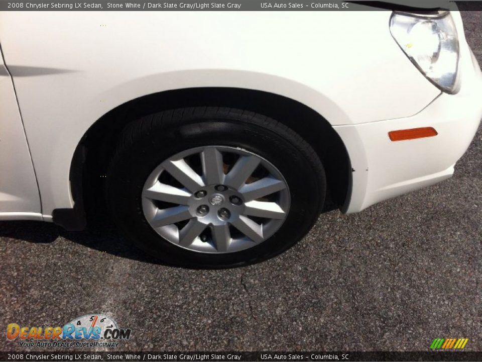 2008 Chrysler Sebring LX Sedan Stone White / Dark Slate Gray/Light Slate Gray Photo #5