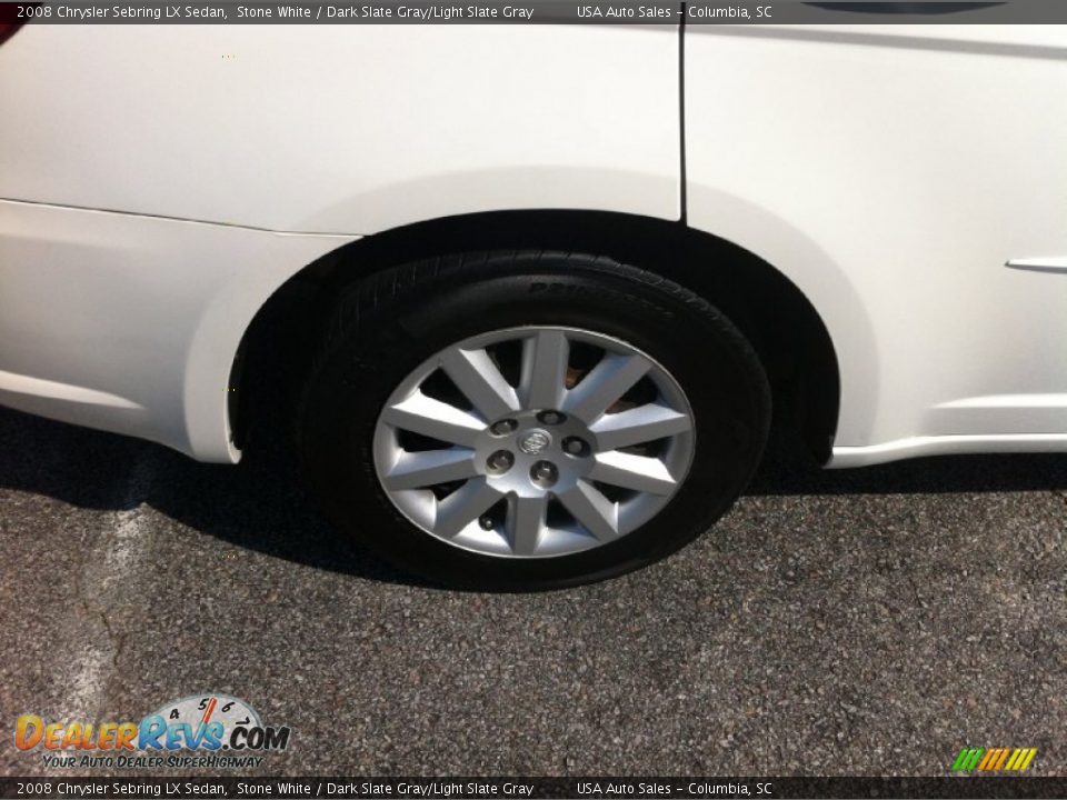 2008 Chrysler Sebring LX Sedan Stone White / Dark Slate Gray/Light Slate Gray Photo #6