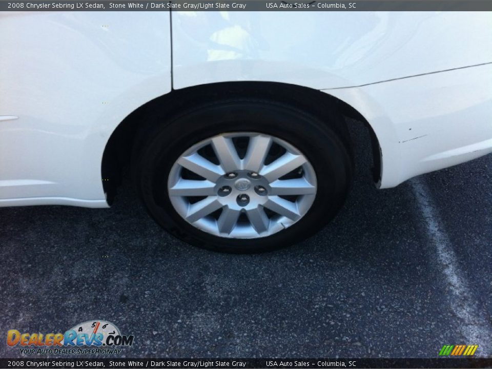 2008 Chrysler Sebring LX Sedan Stone White / Dark Slate Gray/Light Slate Gray Photo #7
