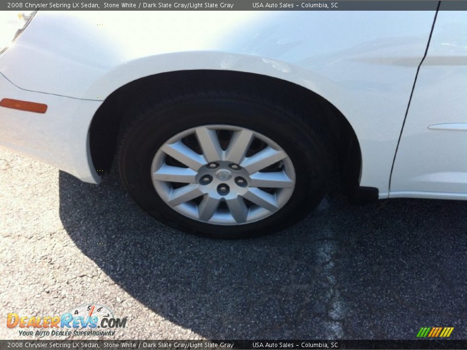 2008 Chrysler Sebring LX Sedan Stone White / Dark Slate Gray/Light Slate Gray Photo #8