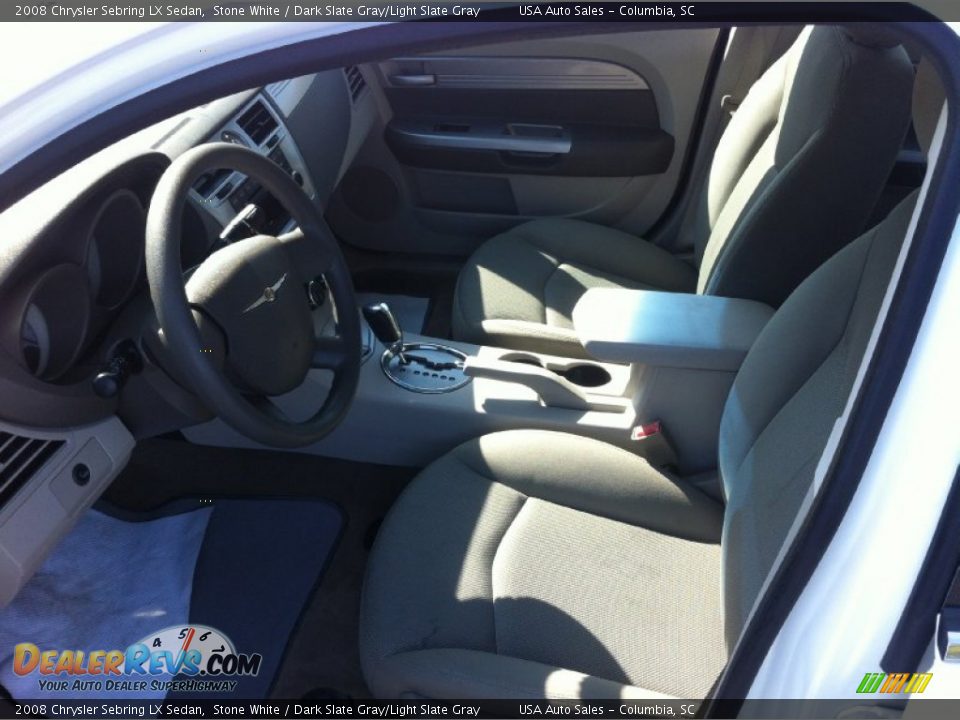 2008 Chrysler Sebring LX Sedan Stone White / Dark Slate Gray/Light Slate Gray Photo #10