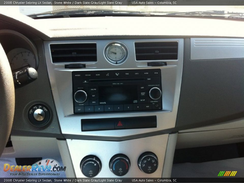 2008 Chrysler Sebring LX Sedan Stone White / Dark Slate Gray/Light Slate Gray Photo #11