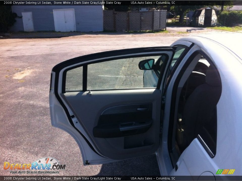 2008 Chrysler Sebring LX Sedan Stone White / Dark Slate Gray/Light Slate Gray Photo #13