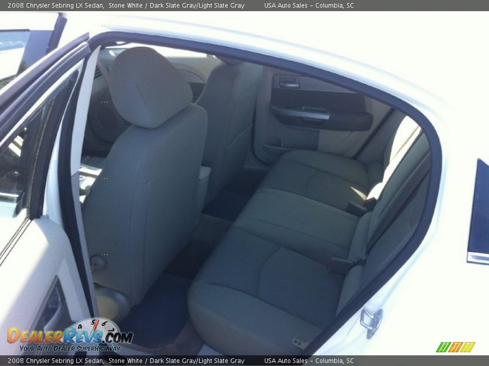 2008 Chrysler Sebring LX Sedan Stone White / Dark Slate Gray/Light Slate Gray Photo #14