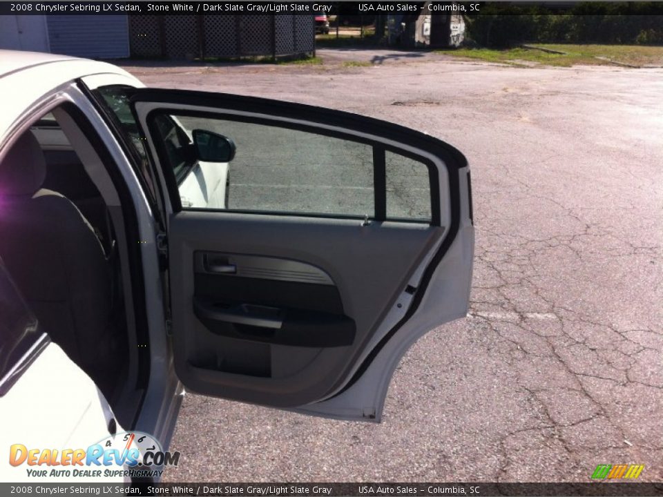 2008 Chrysler Sebring LX Sedan Stone White / Dark Slate Gray/Light Slate Gray Photo #16