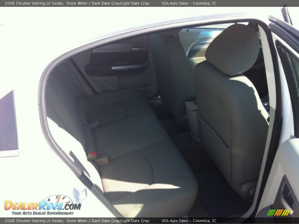 2008 Chrysler Sebring LX Sedan Stone White / Dark Slate Gray/Light Slate Gray Photo #17