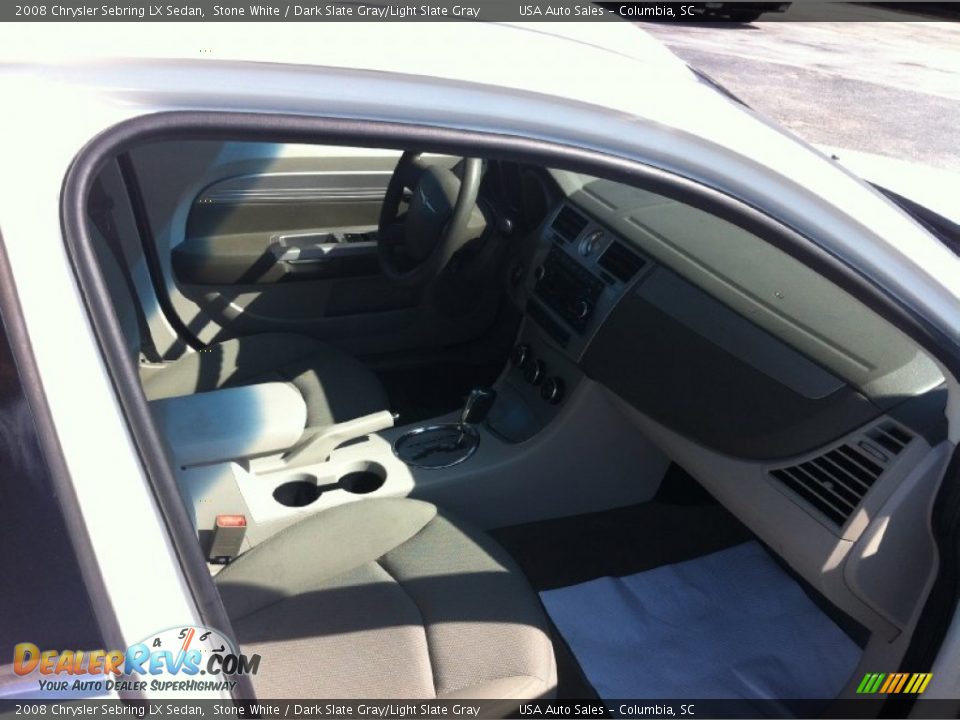 2008 Chrysler Sebring LX Sedan Stone White / Dark Slate Gray/Light Slate Gray Photo #19