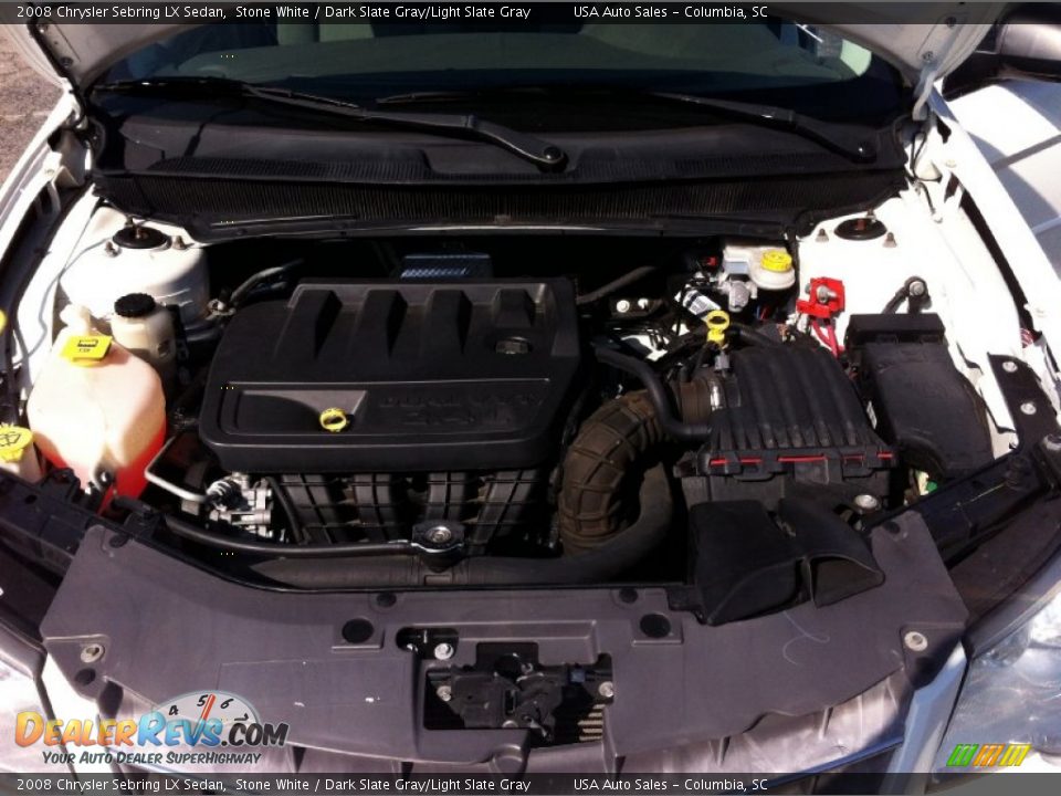 2008 Chrysler Sebring LX Sedan Stone White / Dark Slate Gray/Light Slate Gray Photo #20
