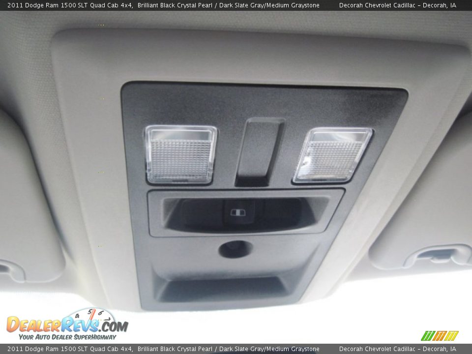 2011 Dodge Ram 1500 SLT Quad Cab 4x4 Brilliant Black Crystal Pearl / Dark Slate Gray/Medium Graystone Photo #16