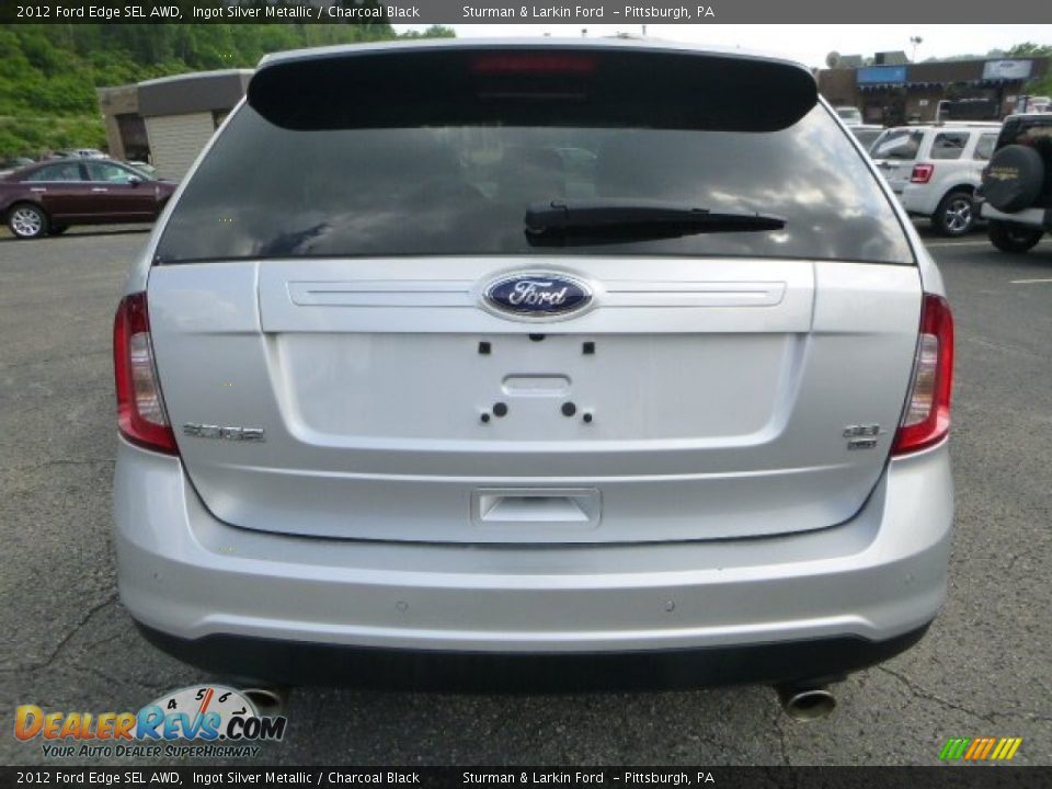 2012 Ford Edge SEL AWD Ingot Silver Metallic / Charcoal Black Photo #3