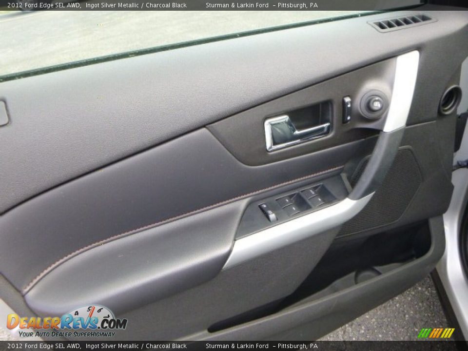 2012 Ford Edge SEL AWD Ingot Silver Metallic / Charcoal Black Photo #11